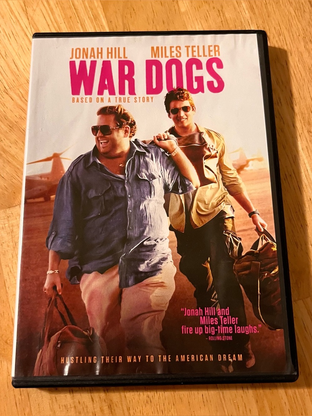 War Dogs (DVD) Movie - Jonah Hill & Miles Teller - Pink Cover